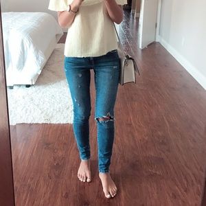 Zara ripped jeans